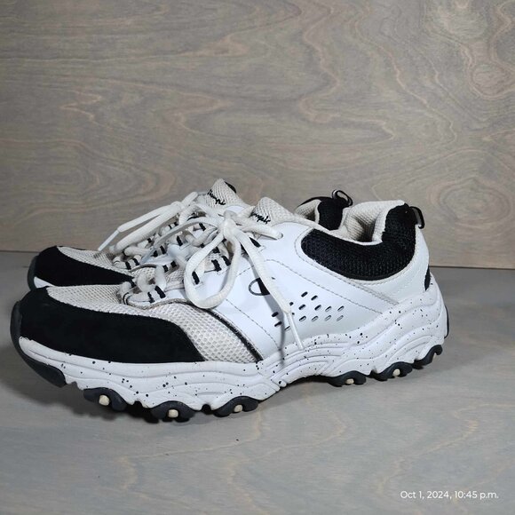 Champion Women's Margaret Black/White Runner Running Lace-Up Shoes Sneaker Sz 8 - Picture 2 of 9